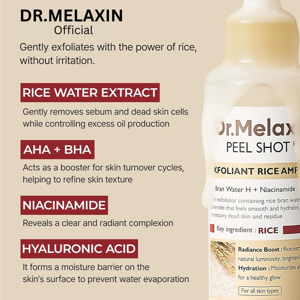 Dr. Melaxin Rice Peel Serum Ampoule™