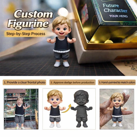 Custom 3D Action Figure from Your Photo – Personalized Gift & Collectible - Cloffa