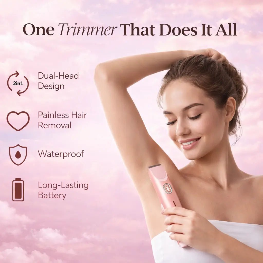 2 - in - 1 Bikini Trimmer — Smooth, Bare & Confident - Cloffa