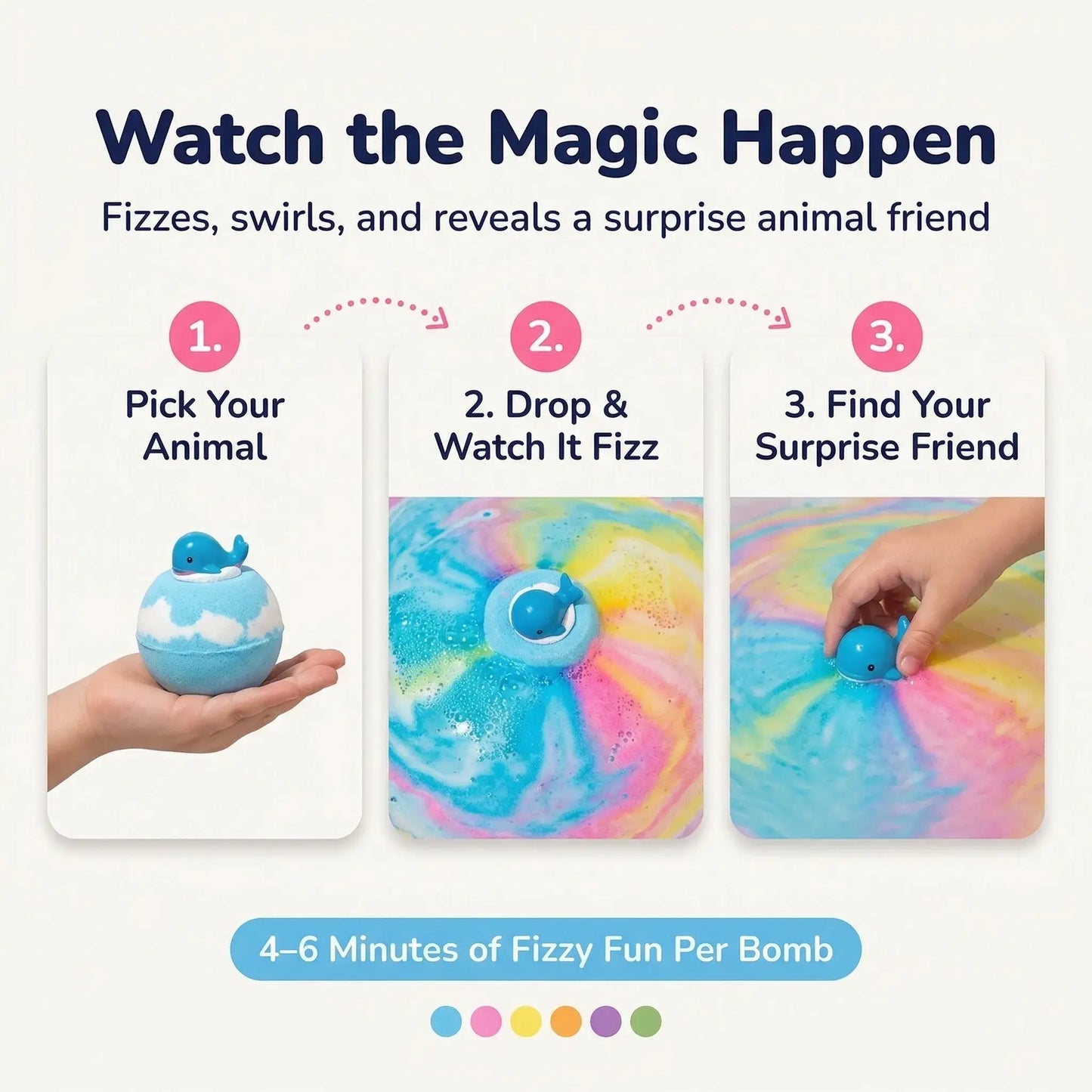 Extra Fizzy Friends Bath Bomb (6 Pieces — Free Shipping)