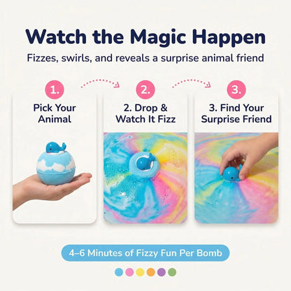 Extra Fizzy Friends Bath Bomb (6 Pieces — Free Shipping)