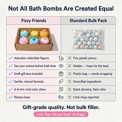Extra Fizzy Friends Bath Bomb (6 Pieces — Free Shipping)