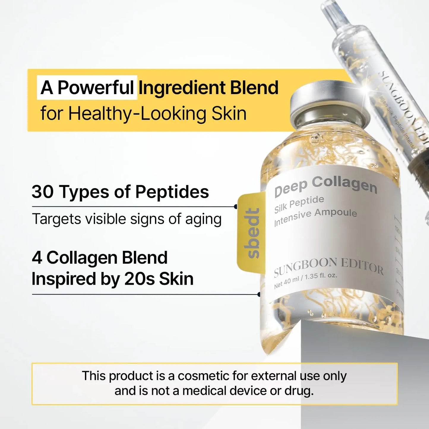 Sungboon Editor Deep Collagen Silk Peptide Ampoule - Cloffa