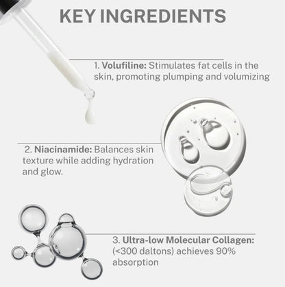 Korean Volufiline® Collagen Serum – Plumps & Lifts Skin - Cloffa