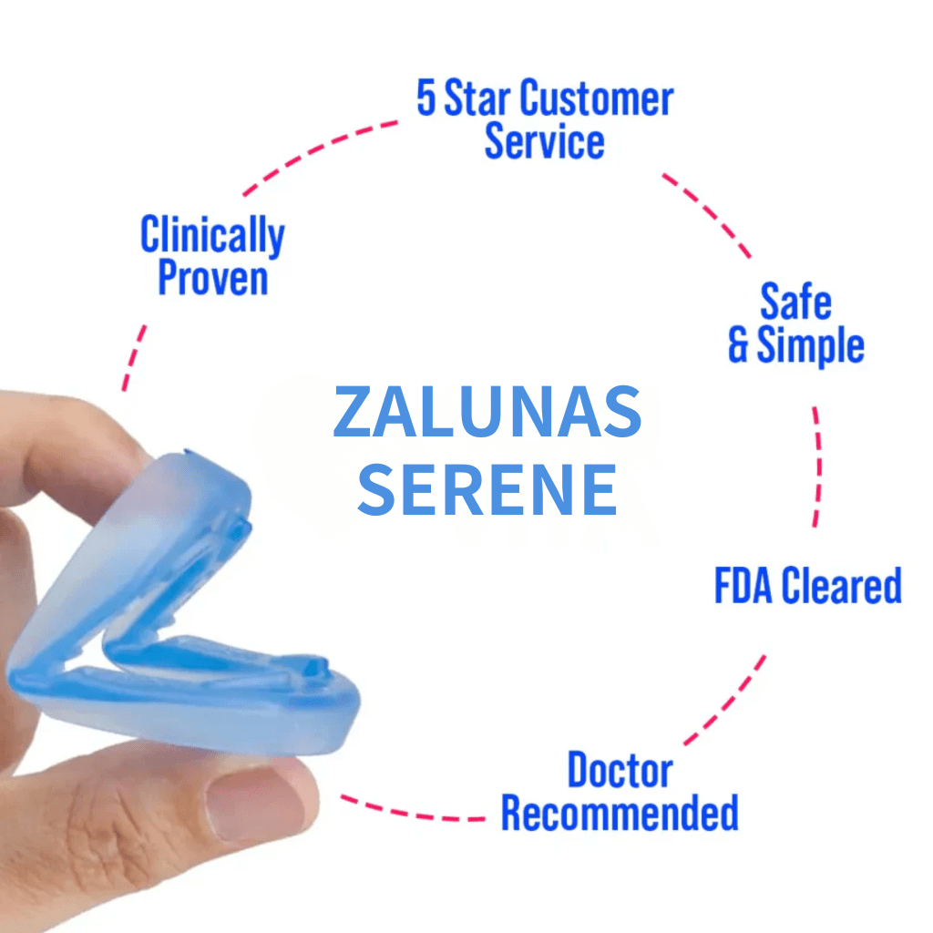 ZALUNAS Serene – Premium Anti - Snore Mouthpiece + Free Premium Nasal Dilator - Cloffa